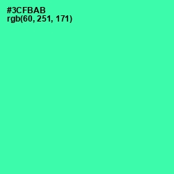 #3CFBAB - Shamrock Color Image