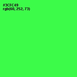#3CFC49 - Malachite Color Image