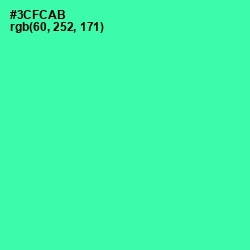 #3CFCAB - Shamrock Color Image