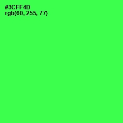 #3CFF4D - Malachite Color Image