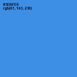 #3D8FE6 - Curious Blue Color Image