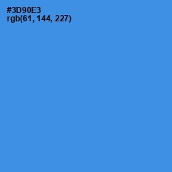 #3D90E3 - Curious Blue Color Image