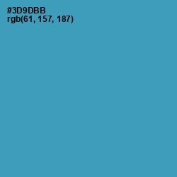 #3D9DBB - Boston Blue Color Image