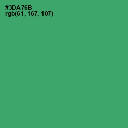 #3DA76B - Sea Green Color Image