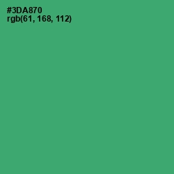 #3DA870 - Sea Green Color Image