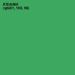 #3DA960 - Sea Green Color Image