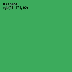 #3DAB5C - Sea Green Color Image