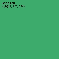 #3DAB6B - Sea Green Color Image