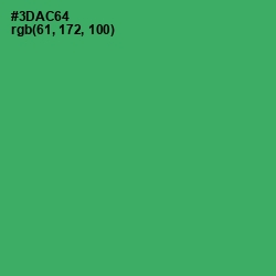 #3DAC64 - Sea Green Color Image