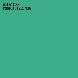 #3DAC88 - Jungle Green Color Image