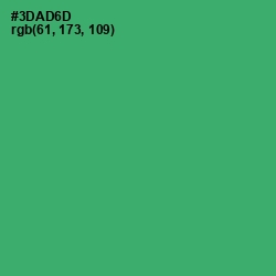 #3DAD6D - Sea Green Color Image