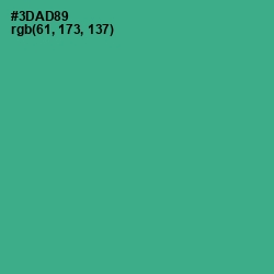 #3DAD89 - Jungle Green Color Image