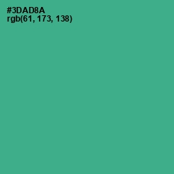 #3DAD8A - Jungle Green Color Image