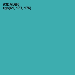 #3DADB0 - Pelorous Color Image