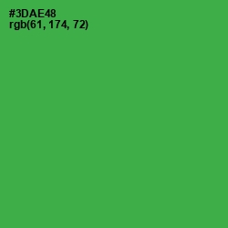 #3DAE48 - Sea Green Color Image