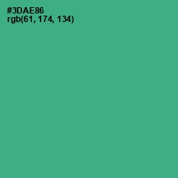 #3DAE86 - Jungle Green Color Image
