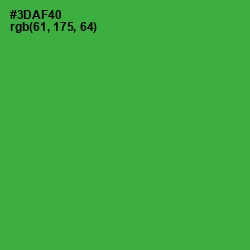 #3DAF40 - Sea Green Color Image