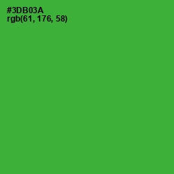 #3DB03A - Forest Green Color Image