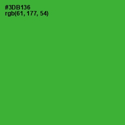 #3DB136 - Forest Green Color Image