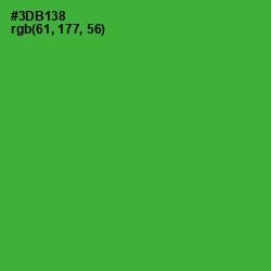 #3DB138 - Forest Green Color Image