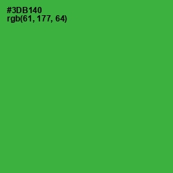 #3DB140 - Sea Green Color Image