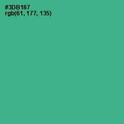 #3DB187 - Jungle Green Color Image