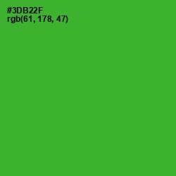 #3DB22F - Forest Green Color Image