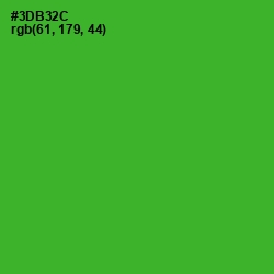 #3DB32C - Forest Green Color Image