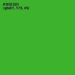 #3DB32D - Forest Green Color Image