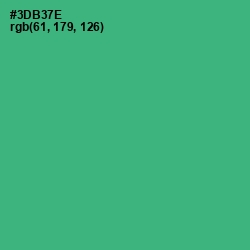 #3DB37E - Sea Green Color Image
