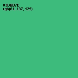 #3DBB7D - Sea Green Color Image