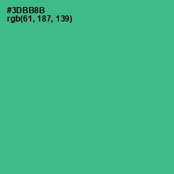 #3DBB8B - Keppel Color Image