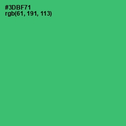 #3DBF71 - Sea Green Color Image