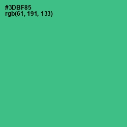 #3DBF85 - Jungle Green Color Image