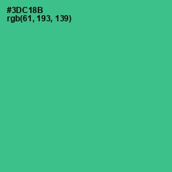 #3DC18B - Shamrock Color Image