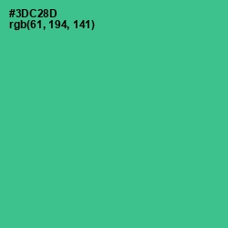 #3DC28D - Shamrock Color Image