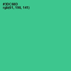 #3DC68D - Shamrock Color Image