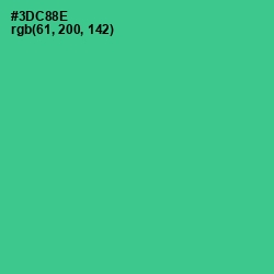 #3DC88E - Shamrock Color Image