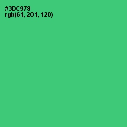 #3DC978 - Malachite Color Image