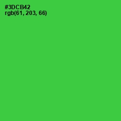 #3DCB42 - Malachite Color Image