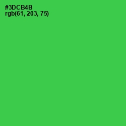 #3DCB4B - Malachite Color Image