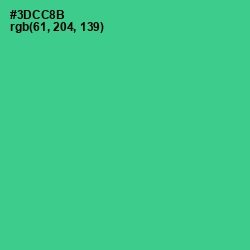 #3DCC8B - Shamrock Color Image