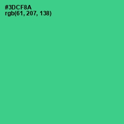 #3DCF8A - Shamrock Color Image