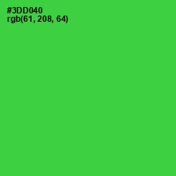 #3DD040 - Malachite Color Image