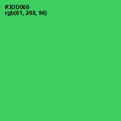 #3DD060 - Malachite Color Image