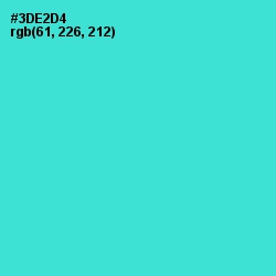#3DE2D4 - Turquoise Color Image