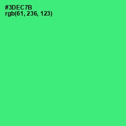 #3DEC7B - Spring Green Color Image