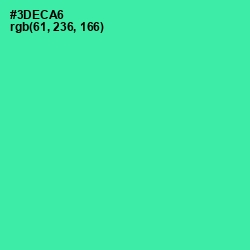 #3DECA6 - Shamrock Color Image