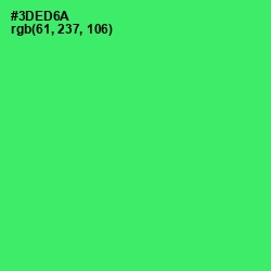 #3DED6A - Malachite Color Image