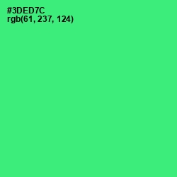 #3DED7C - Spring Green Color Image